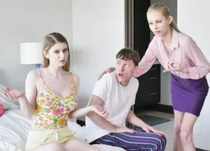 Mẹ kế bắt cô bé riêng của chồng xxx với cậu con trai